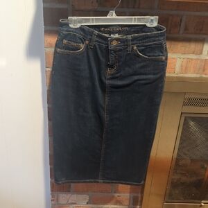 Women's Dark Blue Denim Skirt